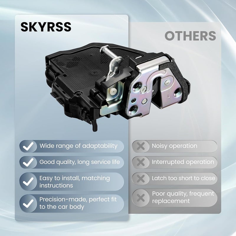 SYKRSS 931-405 قفل باب كهربائي خلفي يسار متوافق مع لكزس ES300h، ES350، GS F، GS200t، GS450h، GX460؛ متوافق مع تويوتا 4Runner، كامري، كورولا، هايلاندر، بريوس C V، RAV4، فينزا - Image 5